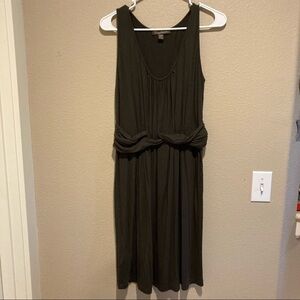 Tommy Bahama Viscose Tank Dress with Twist Detail - Brown/Green